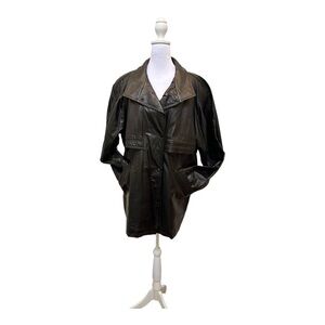 VTG Wilsons Black Leather Jacket M